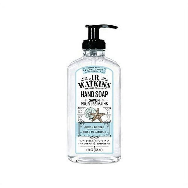 J R Watkins Hand Soap, Ocean Breeze, 11 fl oz (325 ml)