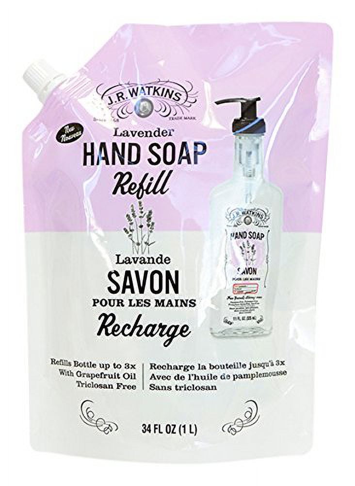 J.R. Watkins Lavender Refill Liquid Hand Soaps, 34 Oz.