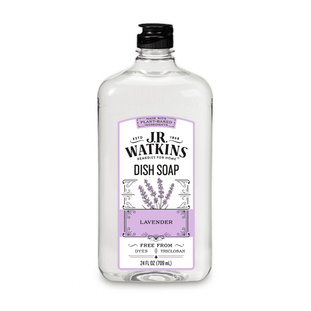 J.R. Watkins Liquid Dish Soap, Lavender, 24 Oz