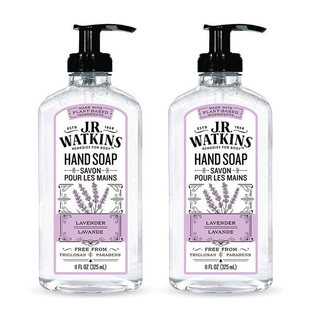 J.R. Watkins Liquid Hand Soap Lavender 11 Oz(Pack of 2)