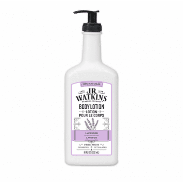 J.R. Watkins Natural Daily Moisturizing Hand and Body Lotion, Lavender, 18 Oz Pump