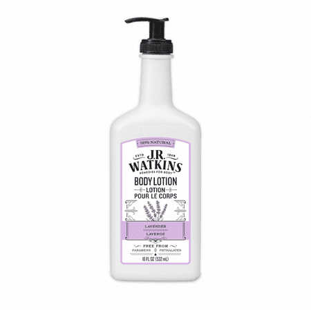 J.R. Watkins Natural Daily Moisturizing Hand and Body Lotion, Lavender, 18 Oz Pump
