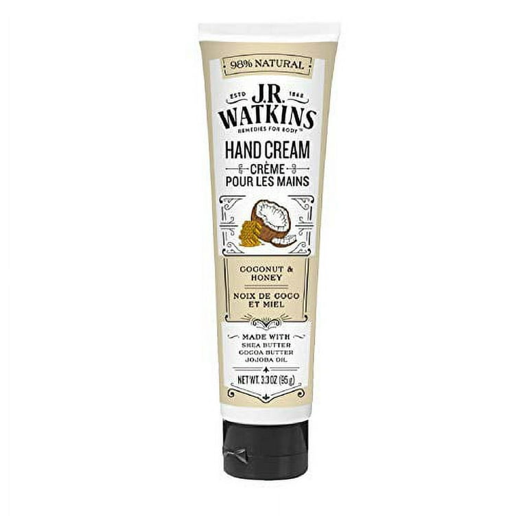J.R. Watkins Natural Moisturizing Hand Cream Coconut Hydrating