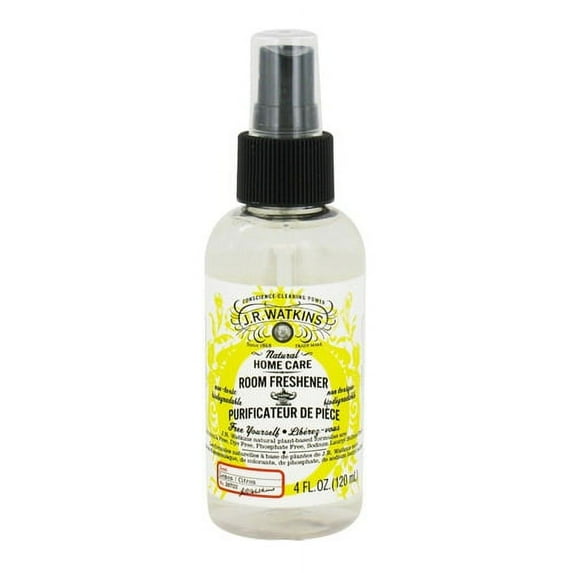 J. R. Watkins Room Spray Lemon, Natural Home Care - 4 Oz, 2 Pack