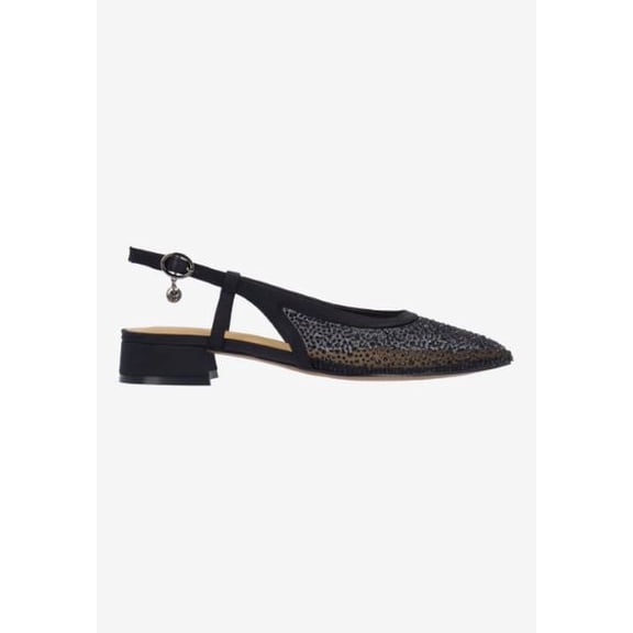 J Renee Layton Black/Mesh Satin 10 M