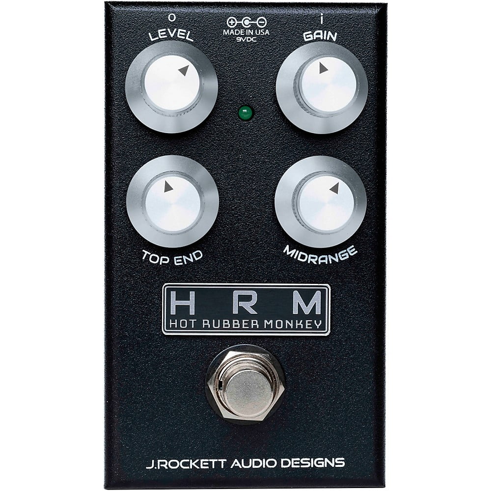 J. Rockett Audio Designs Hot Rubber Monkey V2 Overdrive Effects Pedal Black