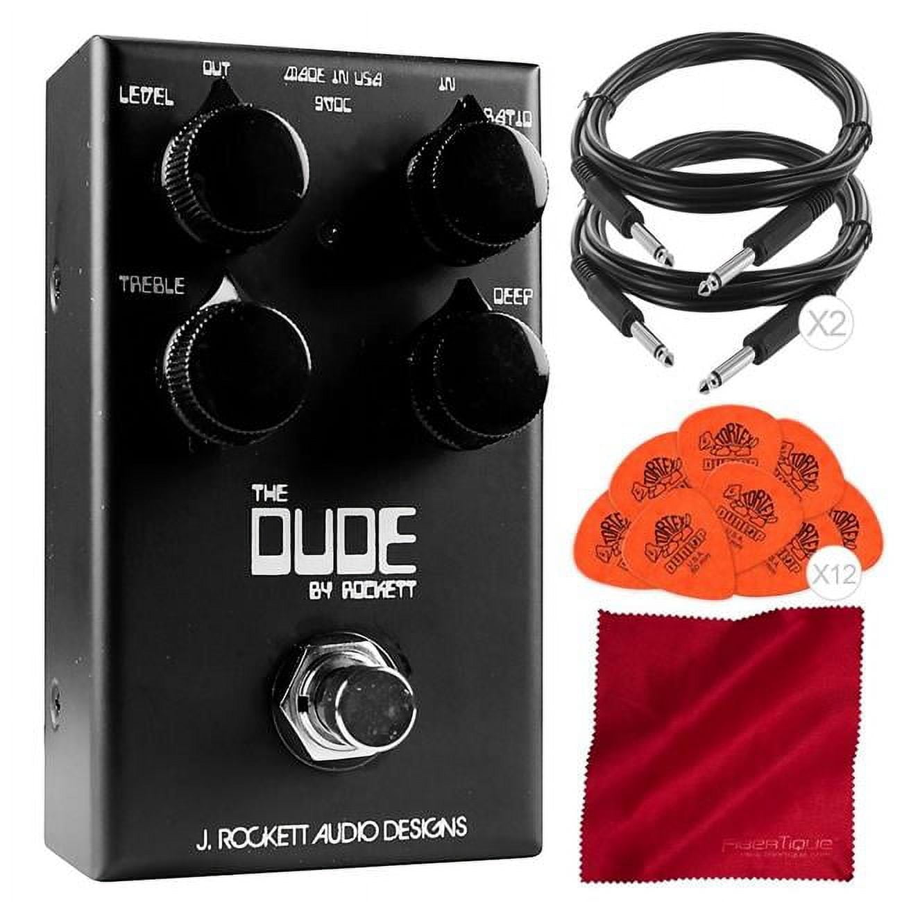 The　JRAD-DUDE-DS-B-KIT1913-NFBA　Guitar　J　with　Dude　Rockett　Pedal　Overdrive　Audio　Designs　Pick