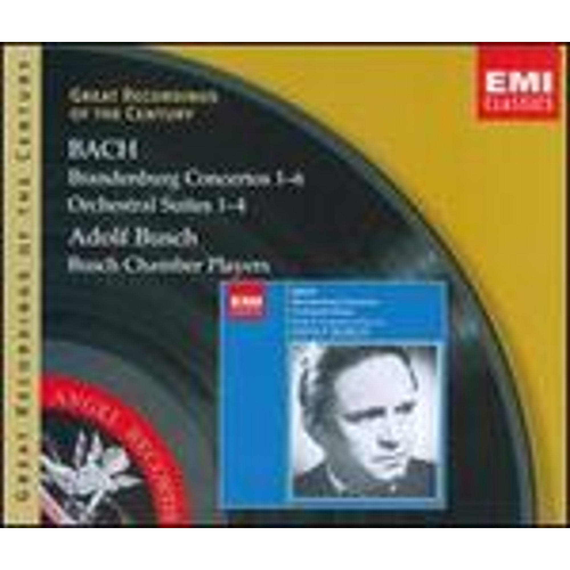 J.S Bach: Brandenburg Concertos 1-6; Orchestral Suites 1-4 (CD) by Adolf Busch (violin), Aubrey Brain (horn), Evelyn Rothwell (oboe), Francis Bradley (horn), George Eskdale (trumpet);...