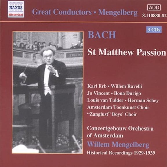 J.S. Bach - St Matthew Passion - Music & Performance - CD