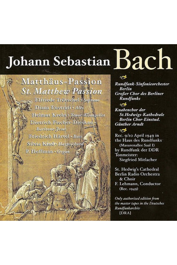 J.S. Bach - St Matthew's Passion - Music & Performance - CD