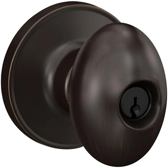J Series Dublin Keyed Door Knob Finish: Aged Bronze