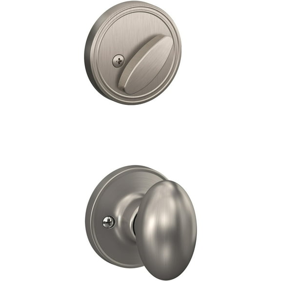 J Series Entrance Handleset Finish: Satin Nickel
