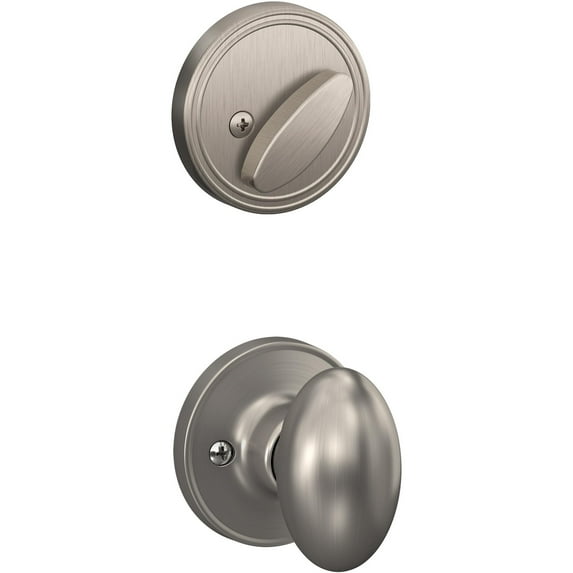 J Series Entrance Handleset Finish: Satin Nickel