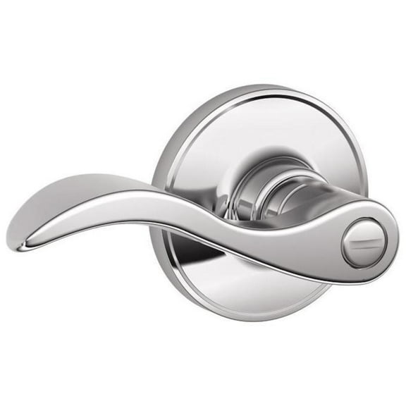 J Series Privacy Door Lever Finish: Bright Chrome
