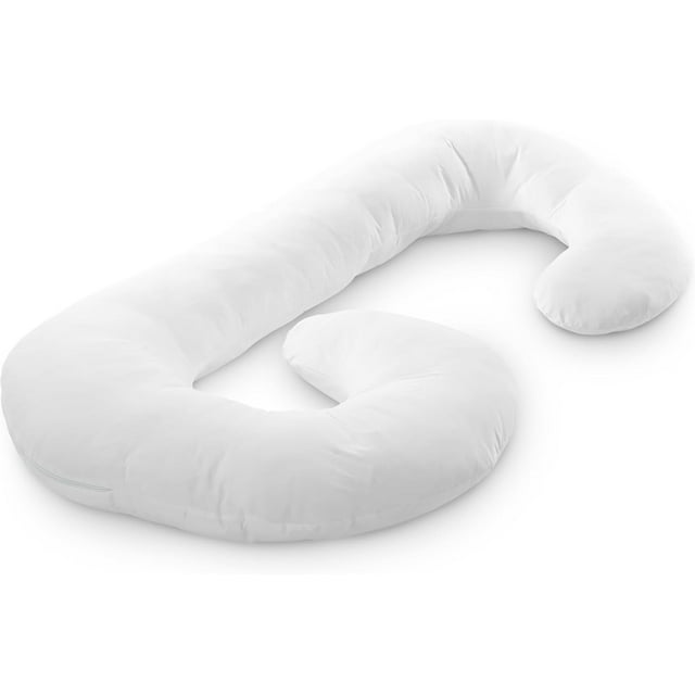 J Shaped Body Pillow Down Alternative Full Body Pillow for Side