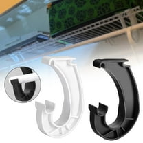 J Shaped Closet Rod Support Bracket, Heavy Duty Hanging Shelf Holder for Clothing Storage and Curtains