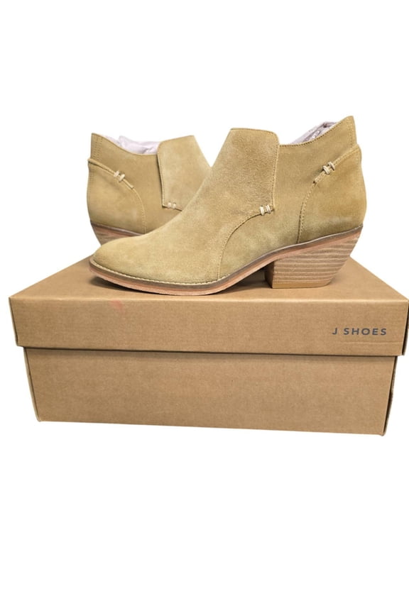 J.Shoes Womens US 8 Amelia Studland Suede Zip Heeled Ankle Boots T9202