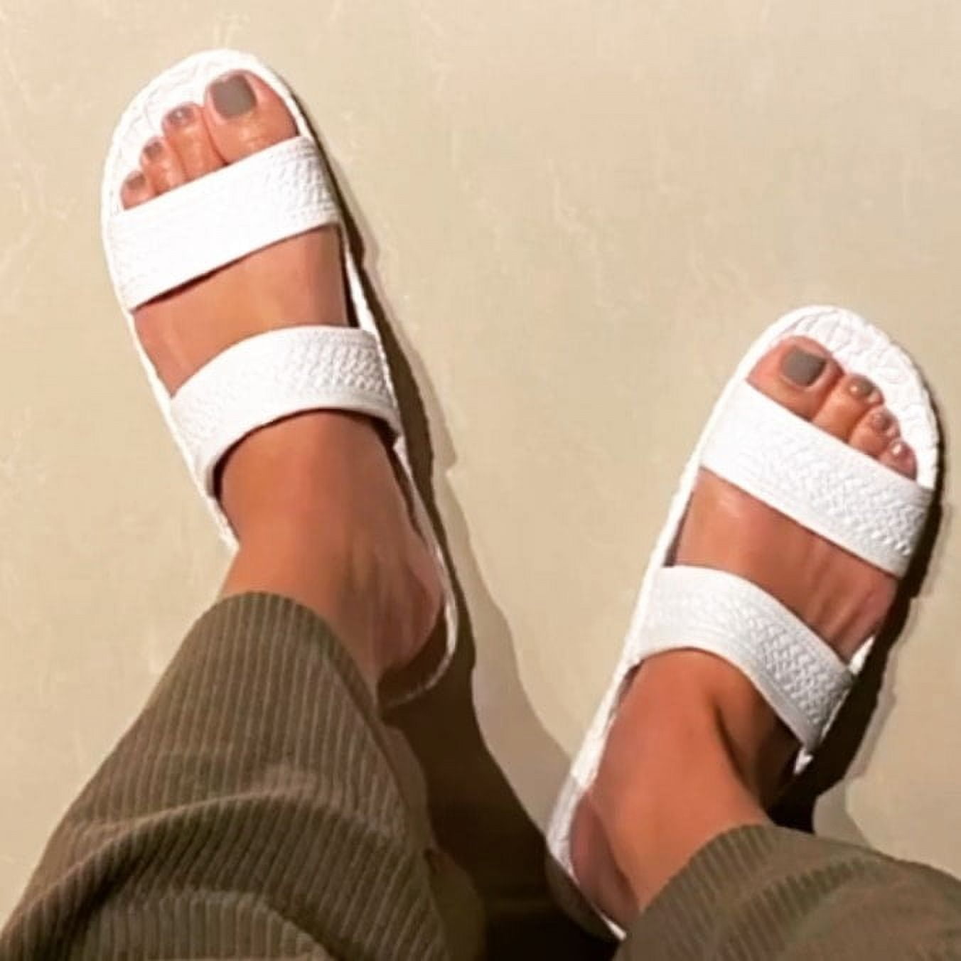 white jesus sandals