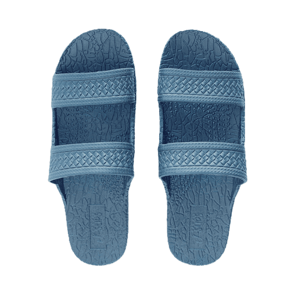 J-Slips Hawaiian Men Jesus Slide Double Strap Sandals Kona (Dark Brown) Men 7.5