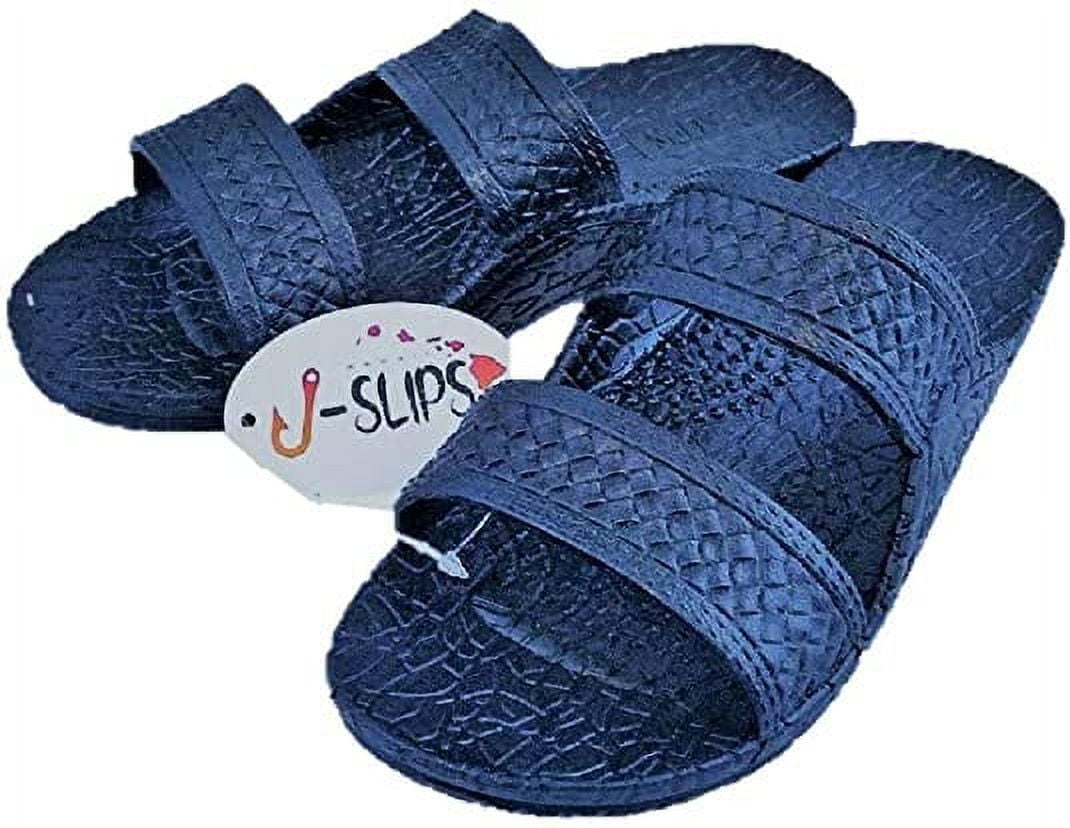 navy blue jesus sandals