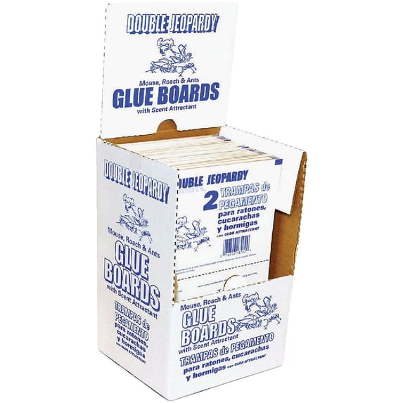 JT Eaton Double Jeopardy Glue Mouse Trap 182B Pack of 72