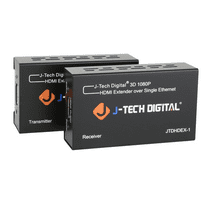 J-Tech Digital HDMI Extender By Single Cat 5E/6/7 Full Hd 1080P With Deep Color, EDID Copy, Dolby Digital/DTS