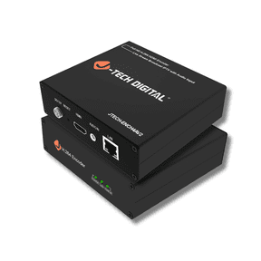 J-Tech Digital HDMI IPTV Encoder, 4K 60Hz Input 1080p 60Hz Output H.264 H.265 Video Encoder with Audio Input, Supports UDP, HTTP, RTSP, RTMP, RTMPS, SRT, HLS, FLV, ONVIF Protocols [JTECH-ENCH4AV2]