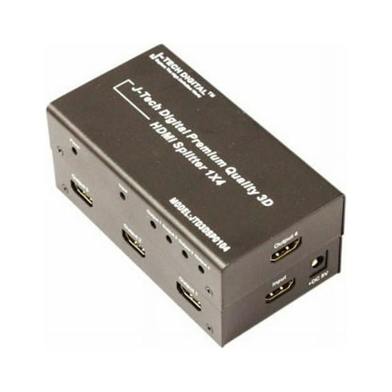 J-Tech Digital I4-06LH-OO1Z 4 Ports HDMI 1 x 4 Powered Splitter