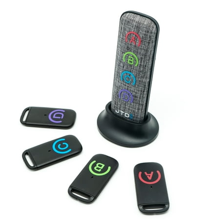 J-Tech Digital JTDKF4F Wireless RF Key Finder 4 Receivers w/ Replaceable Battery