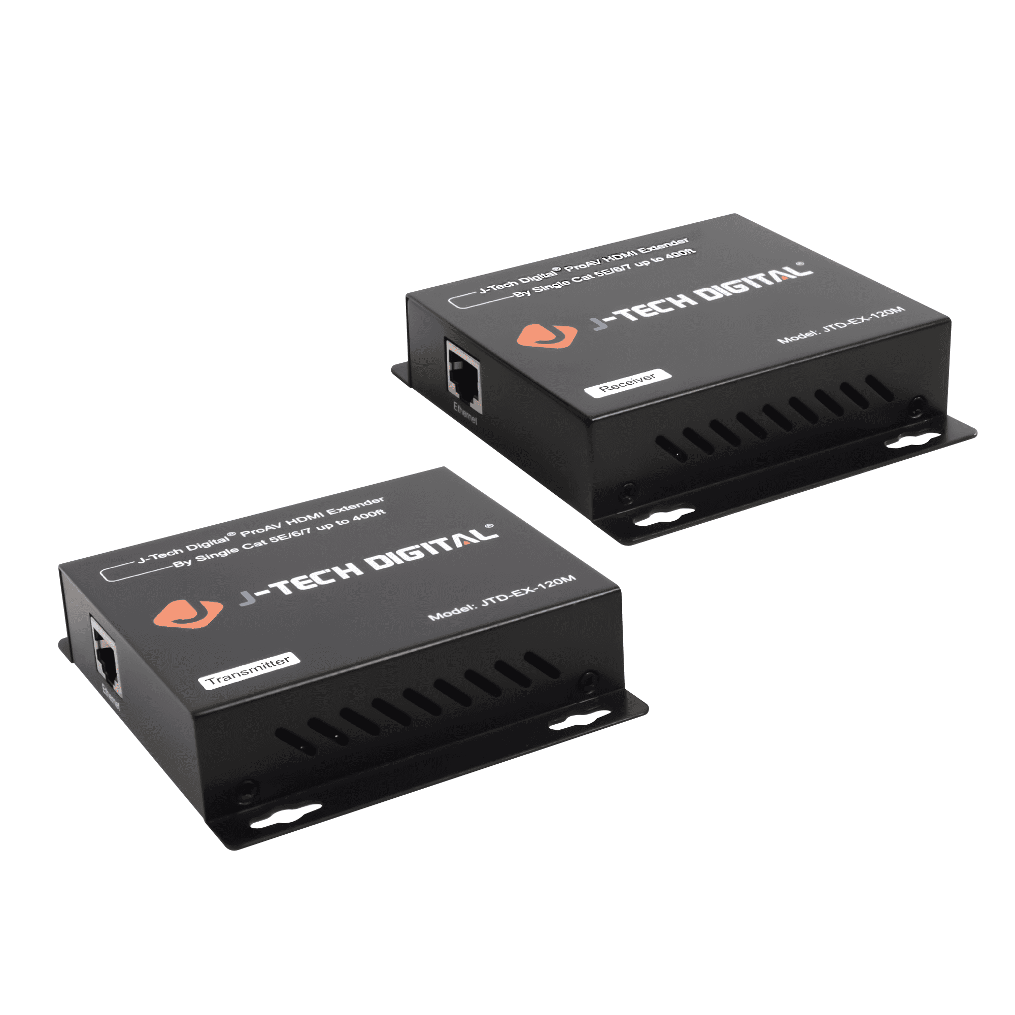 J-Tech Digital ProAV Hdmi Extender Over TCP/IP Ethernet/Over Single Cat5e/cat6 Cable 1080p with IR Remote - Up to 400 Ft