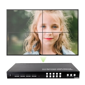 J-Tech Digital ProAV Series Seamless 4x4 HDMI Matrix Switch HDMI Matrix Selector Switcher with Four Picture Multiviewer 2x2 Video Wall Controller
