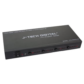 j-tech digital proav ultra hd 4k hdmi 4x4 matrix switcher 4 ports inputs and 4 port outputs supports 4kx2k@30hz, hdcp, 3d & deep color, hdmi 1.4 compliant