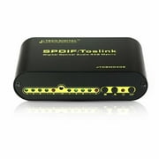 J-Tech Digital SPDIF TOSLINK Digital Optical Audio 4x2 Matrix Four Inputs Two Outputs