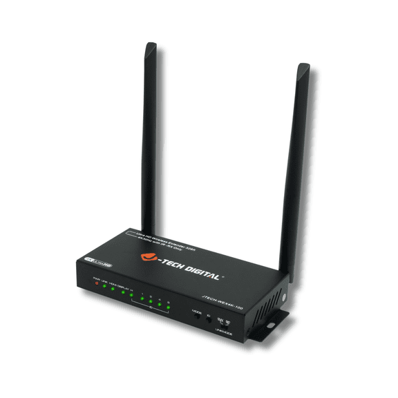 J-Tech Digital Wireless HDMI Extender Receiver Only 4K 30Hz 328ft, Works with JTECH-WEX4K-100T Transmitter, Audio Out IR In 1-N Splitter N-1 Switch Modes [JTECH-WEX4K-100R]