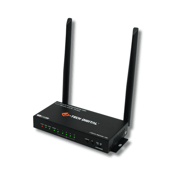 J-Tech Digital Wireless HDMI Extender Transmitter Only 4K 30Hz 328ft, Works with JTECH-WEX4K-100R Receiver, HDMI Loop Out IR Out 1-N Splitter N-1 Switch Modes [JTECH-WEX4K-100T]