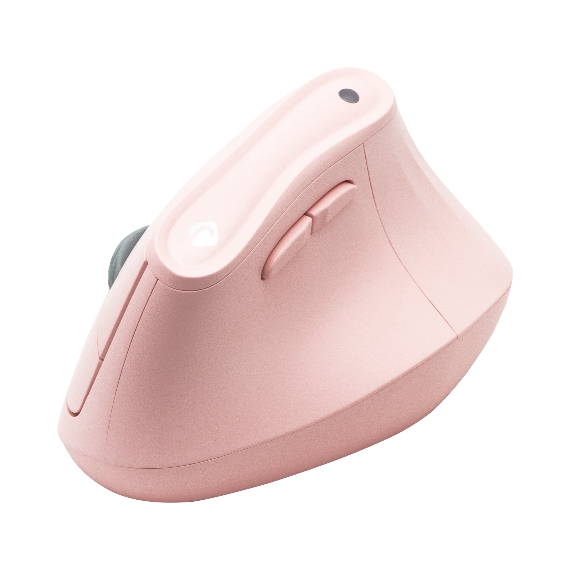 J-Tech Digital Wireless Mouse, Vertical Ergonomic Mouse with 2.4G Wireless & Bluetooth for 3 Multi-Device Function, Adjustable DPI Modes, Compatible with PC, Mac, Laptop - Pink