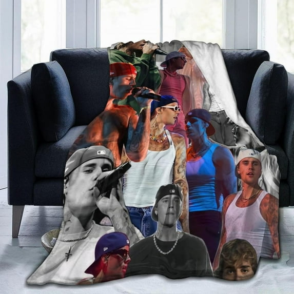 J-Ustin Music Bi-Eber Blanket Comfortable Ultra Soft Micro Fleece Suitable for Sofa Bedroom Living Room Various Sizes