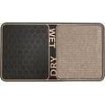 thumbnail image 1 of J&V TEXTILES 2 in 1 Wet Dry Shoe Cleaning Floor Mat - 18 x 32 Non Slip Machine Washable - Boot Tray Perfect to Remove Mud Dirt and Yuck from Footwear - Indoor Outdoor Rug Bronze, 1 of 3