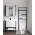 thumbnail image 1 of J&V TEXTILES 3-Shelf Bathroom Organizer Over The Toilet, Bathroom Spacesaver Black, 1 of 4
