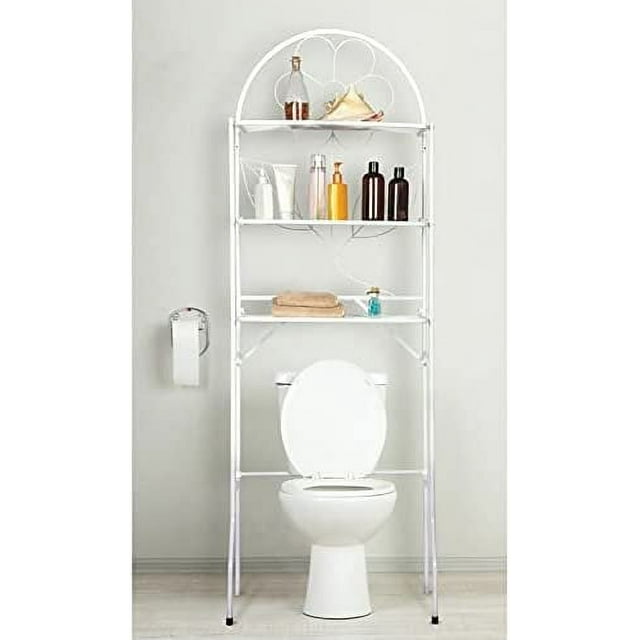 J&V TEXTILES 3Shelf Bathroom Organizer Over The Toilet, Bathroom