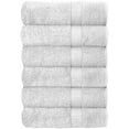 thumbnail image 1 of J&V TEXTILES 6 Pack Bath Towel Set 27 x 52 Inches, 500 GSM 100% Ring Spun Cotton Medium Lightweight and Highly Absorbent Quick Drying, Premium Towels for Hotel, Spa and Bathroom White, 1 of 3