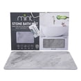 thumbnail image 1 of J&V TEXTILES Marble 24x15 Stone Bath Mat Diatomaceous Earth Shower Mat Non-Slip Super Absorbent Diatomite for Bathroom Floor Quick-Drying Easy to Clean Gray Marble, 1 of 9