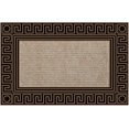thumbnail image 1 of J&V TEXTILES Original Durable Rubber Door Mat, 18x28, Heavy Duty Doormat, Indoor Outdoor, Waterproof, Easy Clean, Low-Profile Mats for Entry, Garage, Patio ELEGANC Carpet Bronze, 1 of 2