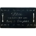 thumbnail image 1 of J&V TEXTILES Oversized 20"x36" Feel at Ease Anti-Fatigue Kitchen Mat Bless This Kitchen, 1 of 9