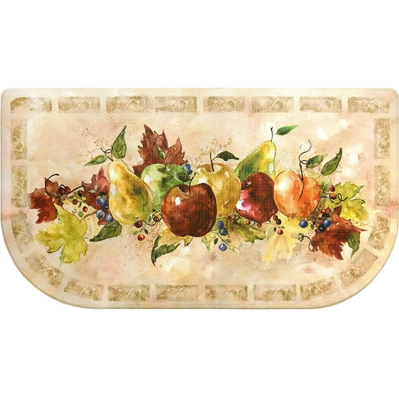 J&V TEXTILES Oversized 20"x36" Feel at Ease Anti-Fatigue Kitchen Mat Napa Fruit Slice