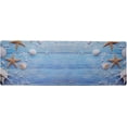 thumbnail image 1 of J&V TEXTILES Premium Kitchen Mat, Waterproof Anti Fatigue Kitchen Rug, Cushioned Non-Slip Textilene Surface Kitchen Floor Mat for Home, Office, Indoor, 20"x55" Coastal, 1 of 2