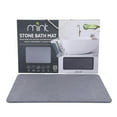 thumbnail image 1 of J&V TEXTILES Stone Bath Mat Diatomaceous Earth Shower Mat Non-Slip Super Absorbent Diatomite Stone Mats for Bathroom Floor Quick-Drying Easy to Clean 24''15'' Grey Dove Grey, 1 of 9
