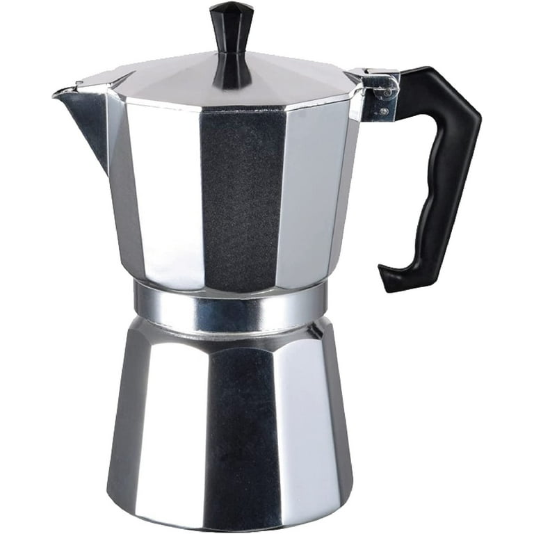 J&V TEXTILES Stovetop Espresso and Coffee Maker, Moka Pot for