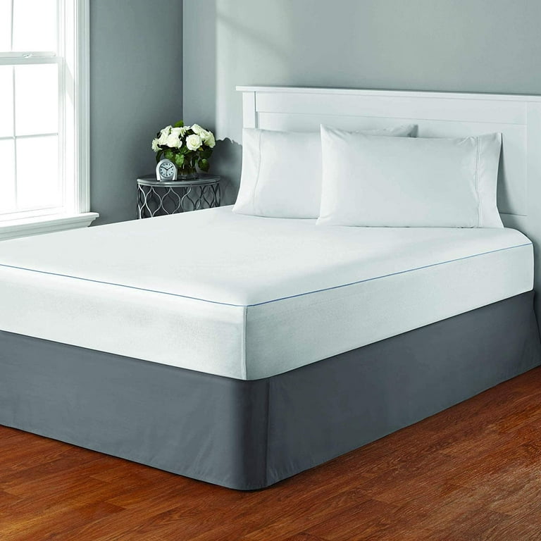 J V TEXTILES Waterproof Bed Bug Proof Encasement Protector Blocks Out Liquids Bed Bugs Dust Mites and Allergens Queen