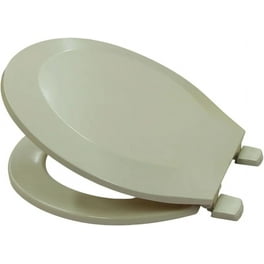 Bemis 1500EC Lift Off Easy Clean Wood Elongated Toilet Seat in Almond Color Walmart